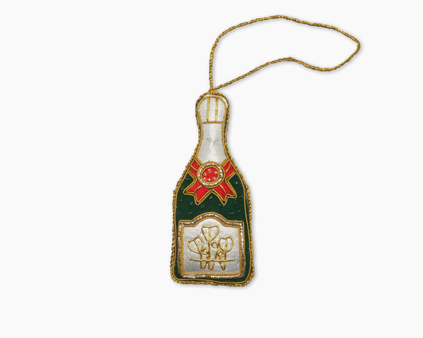 Photo of the Champagne Bottle Ornament ensemble.
