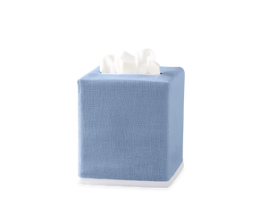 Photo of the Chelsea | Dyed Linen Tissue Box Cover ensemble.