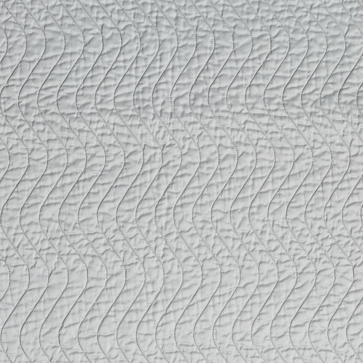 Close-up of Cloud Bella Notte Cirillo blanket showing wave quilting texture.