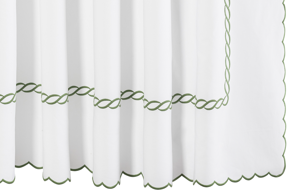Classic Chain Scallop Shower Curtain