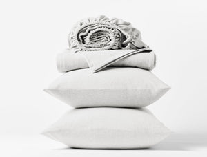 Photo of the Cloud Brushed Flannel | Sheet Set ensemble.