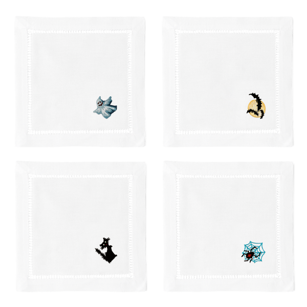 Photo of the Halloween Cocktail Napkins ensemble.