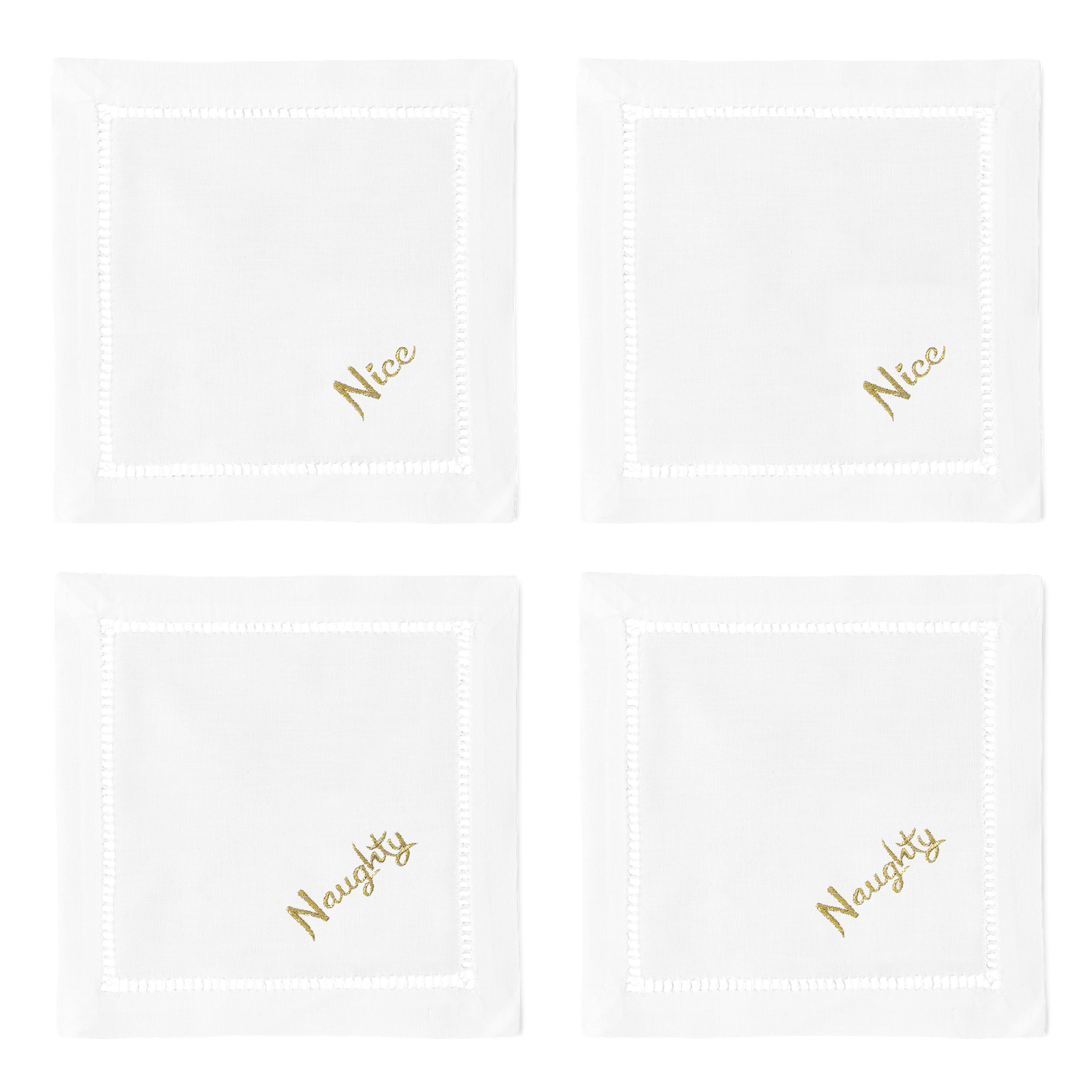 Naughty & Nice Cocktail Napkins