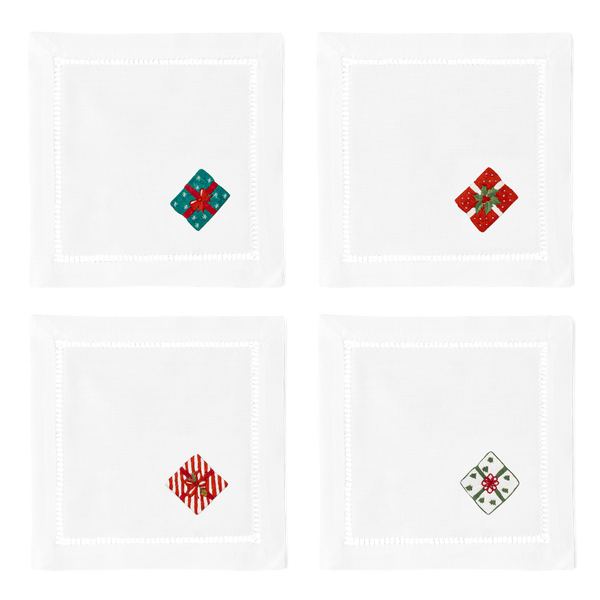 Photo of the Presents Cocktail Napkins ensemble.