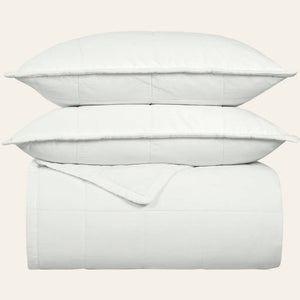 Photo of the Cotton | Canvas Coverlet Set ensemble.