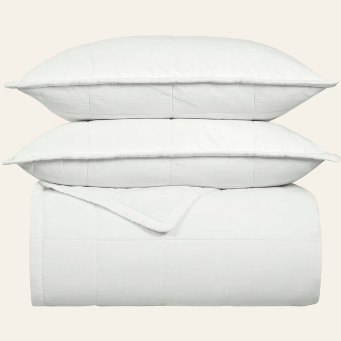 Photo of the Cotton | Canvas Coverlet Set ensemble.