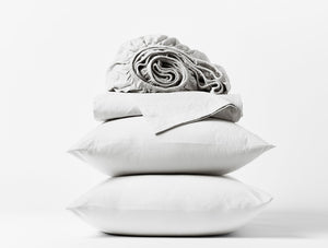 Photo of the Crinkled Percale | Sheet Set ensemble.