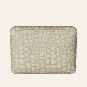 Photo of the Croc | Box Pillow ensemble.