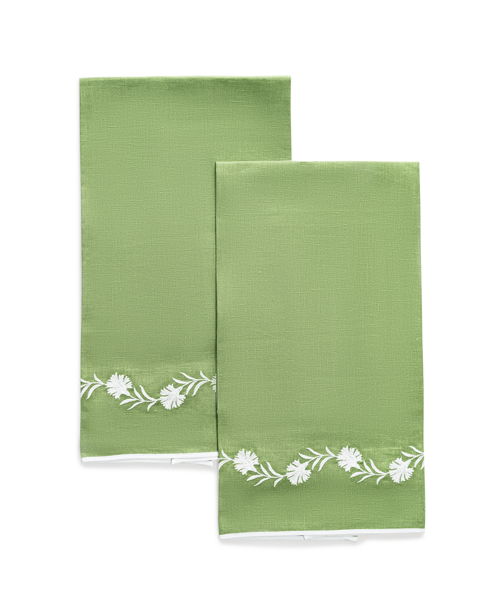 Daphne | Embroidered Guest Towel Set