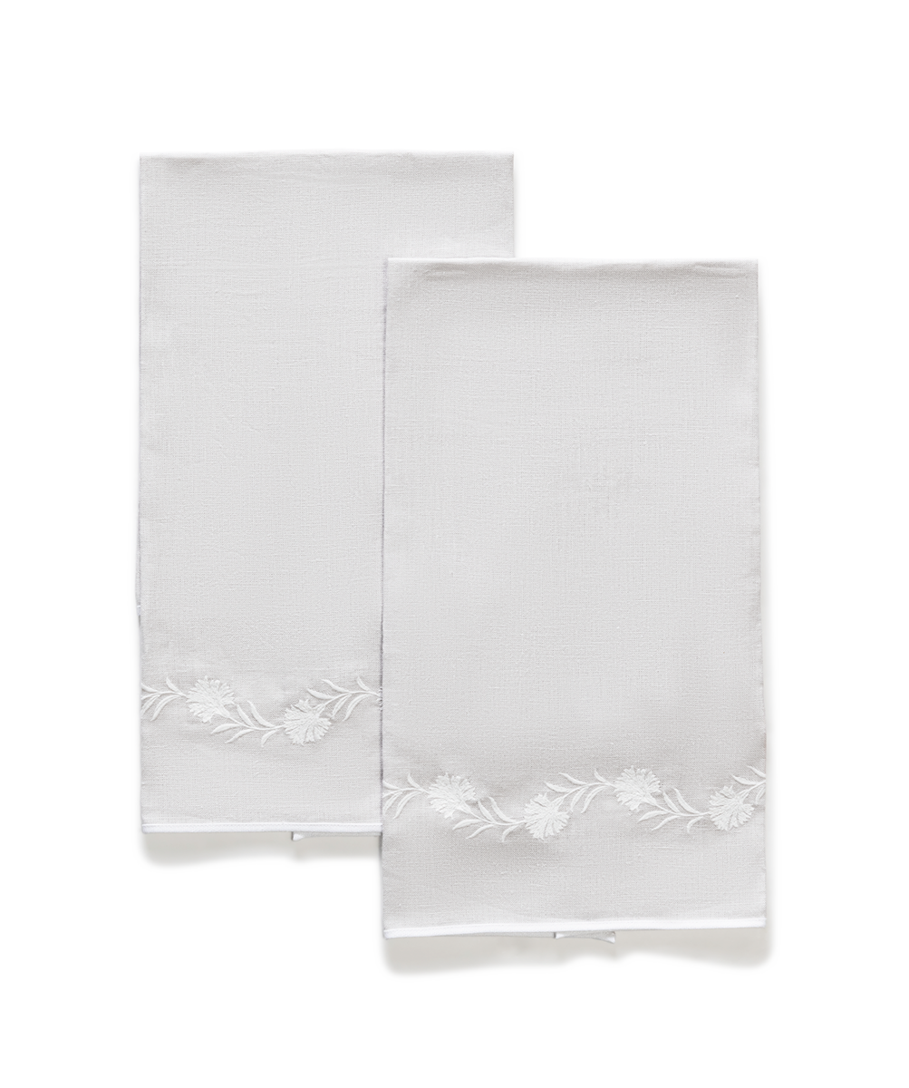 Daphne | Embroidered Guest Towel Set