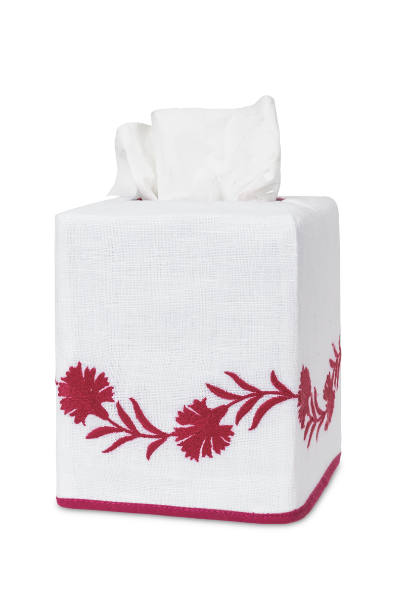 Daphne | Embroidered Tissue Box Cover