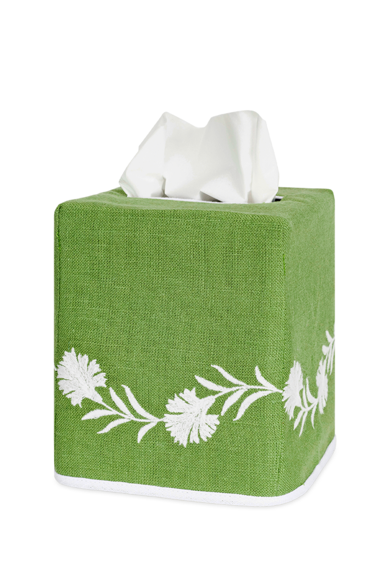 Daphne | Embroidered Tissue Box Cover