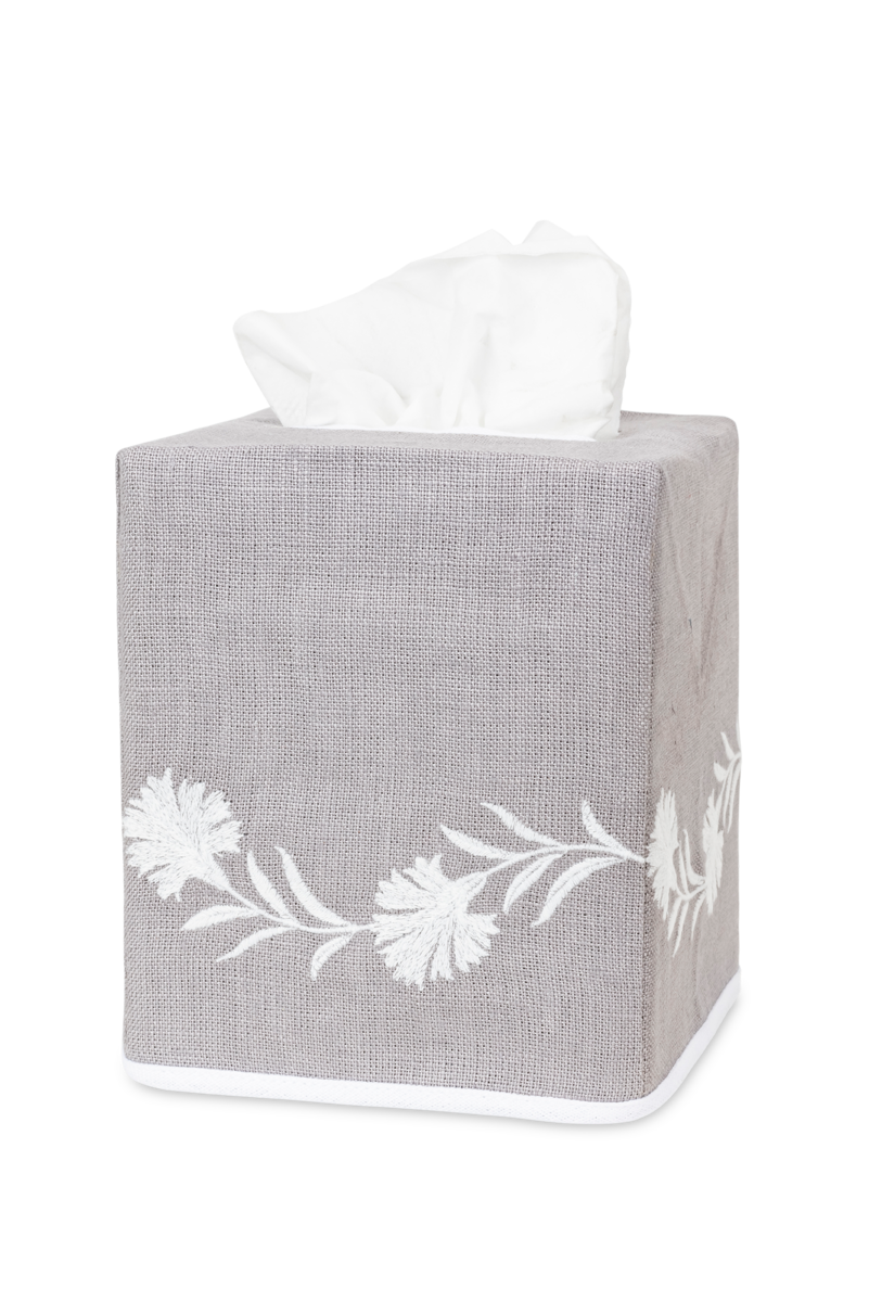 Daphne | Embroidered Tissue Box Cover