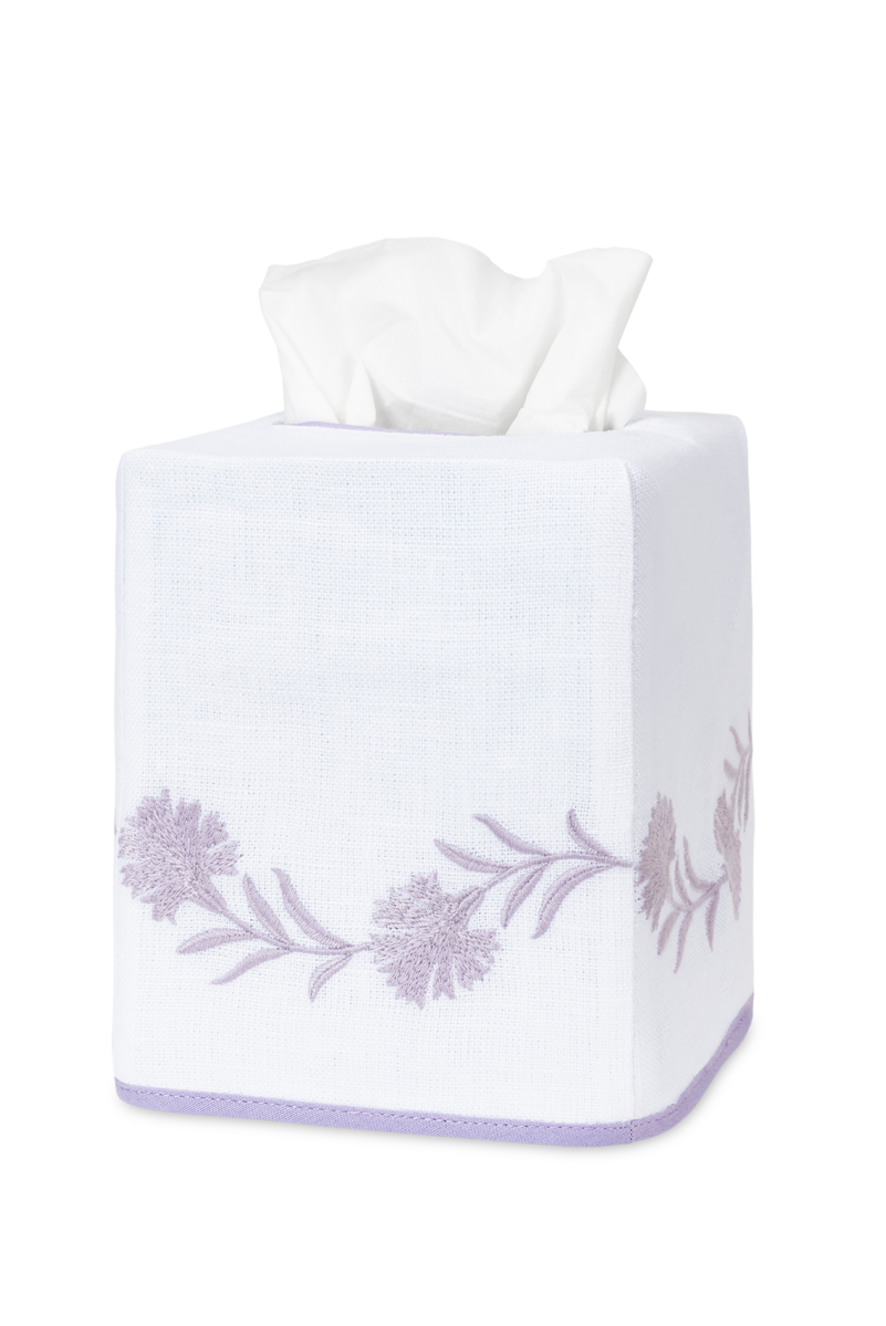 Daphne | Embroidered Tissue Box Cover