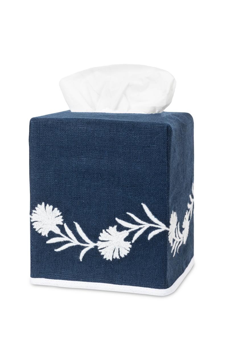 Daphne | Embroidered Tissue Box Cover