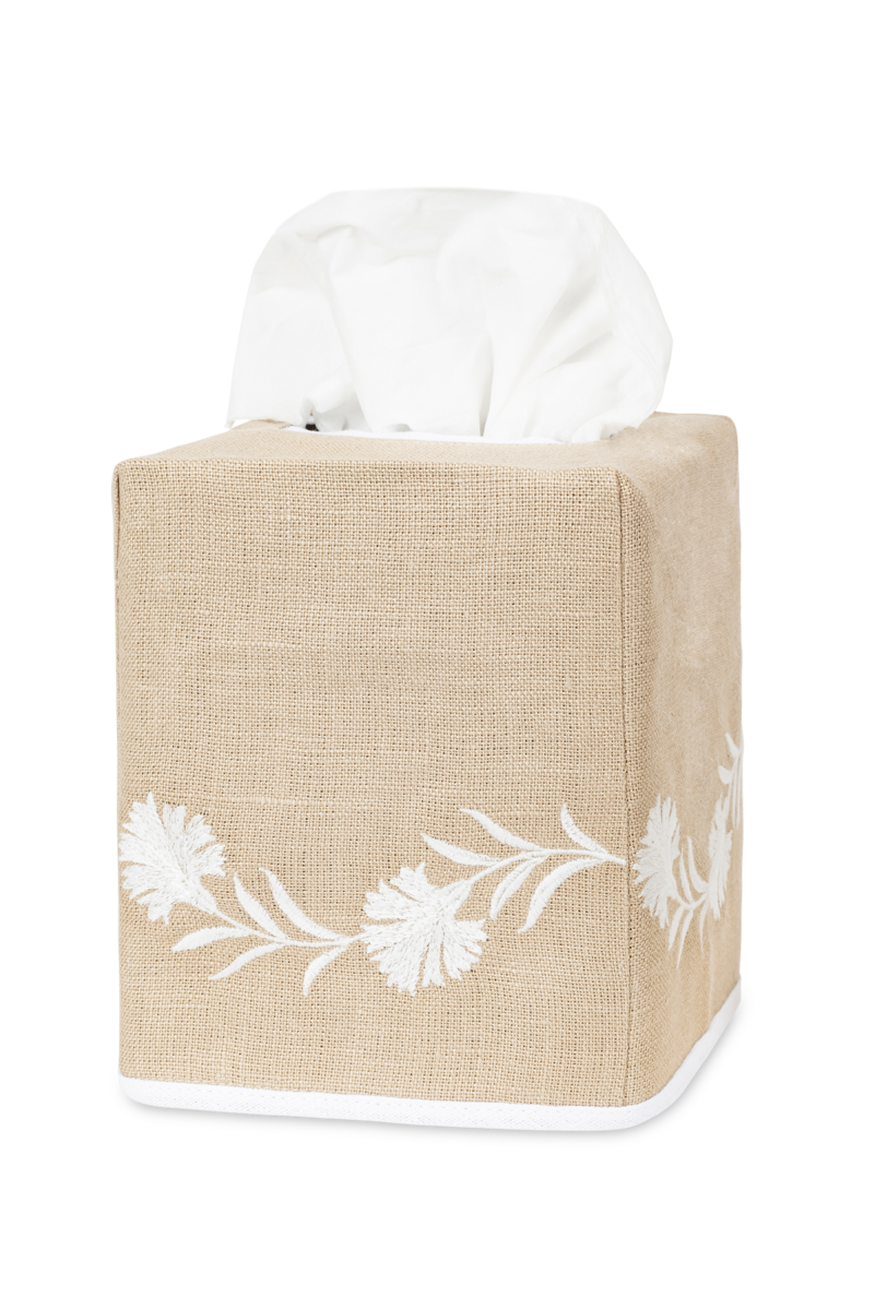 Daphne | Embroidered Tissue Box Cover