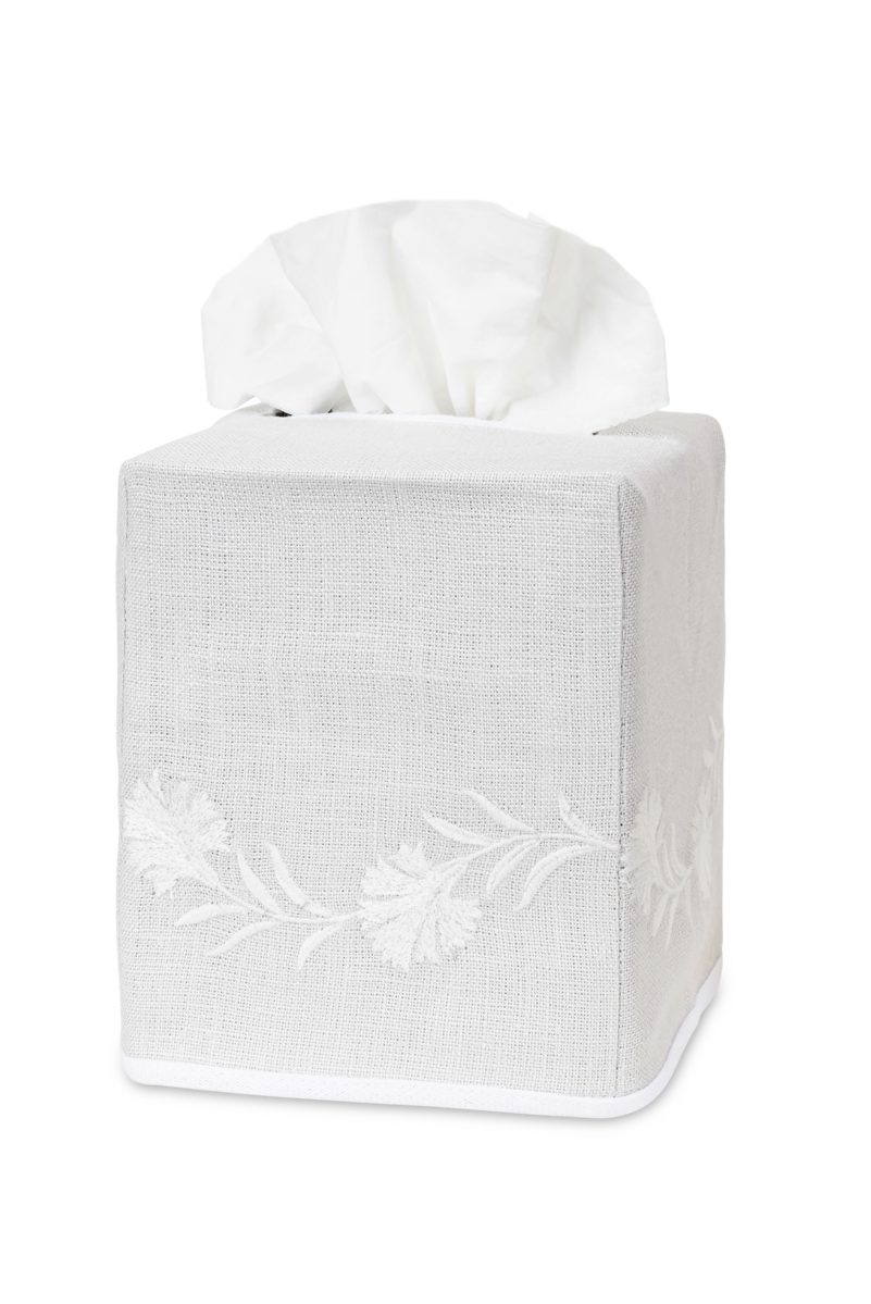 Daphne | Embroidered Tissue Box Cover