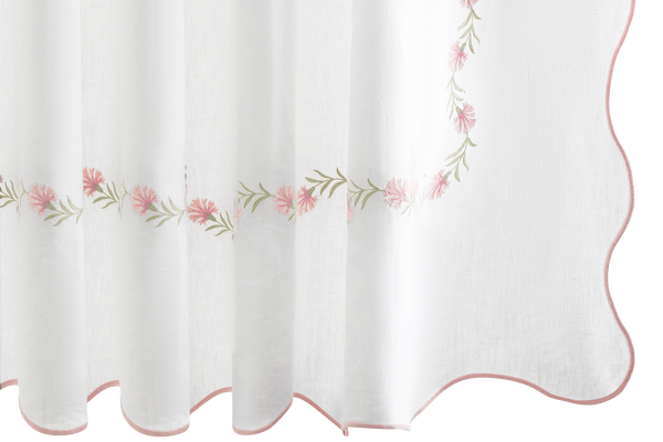 Photo of the Daphne Shower Curtain ensemble.