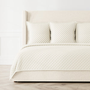 Photo of the Double Diamond | Coverlet Set ensemble.