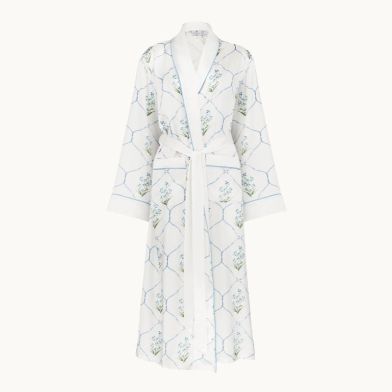 Forget Me Not | Silk Dressing Gown