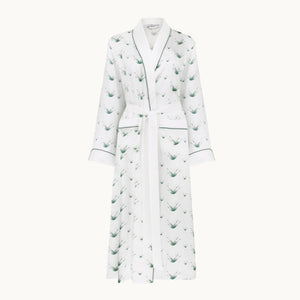Photo of the Lily Of The Valley | Silk Dressing Gown ensemble.
