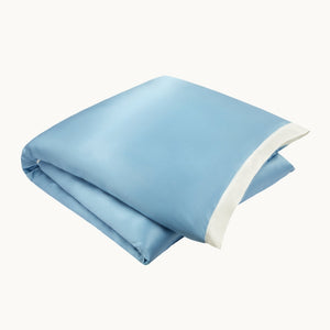 Photo of the The Gingerlily Silk Duvet Cover ensemble.