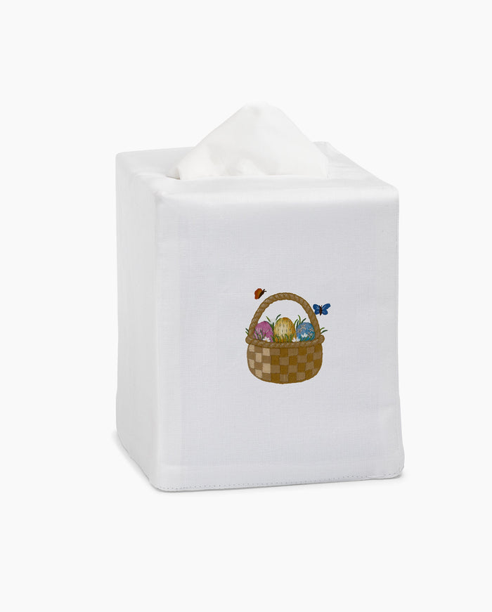 Photo of the Easter Basket Tissue Box Cover ensemble.