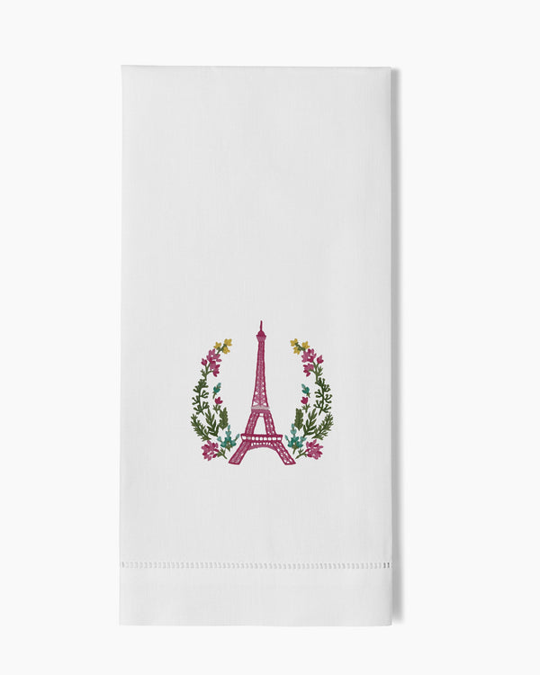 Photo of the Eiffel Floral Hand Towel ensemble.