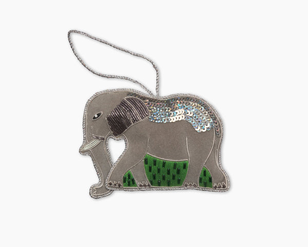 Photo of the Elephant Ornament ensemble.