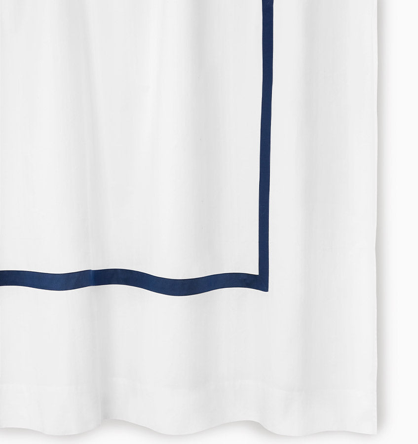 Sferra Estate | Shower Curtain White/Navy