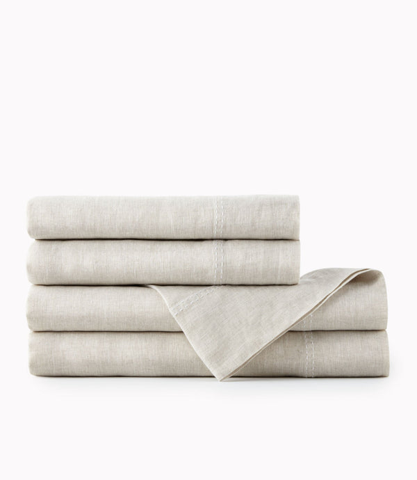 Photo of the European Washed Linen | Sheet Set ensemble.