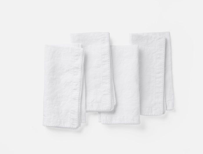 Photo of the Olivos Embroidered Linen | Cocktail Napkin Set ensemble.