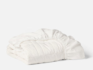 Photo of the Washable Wool Filled | Mattress Pad ensemble.