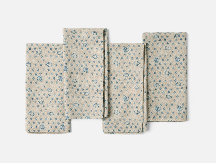 Photo of the Coral Bell Print | Napkin Set ensemble.