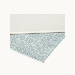 Photo of the Rattan Silk | Flat Sheet ensemble.