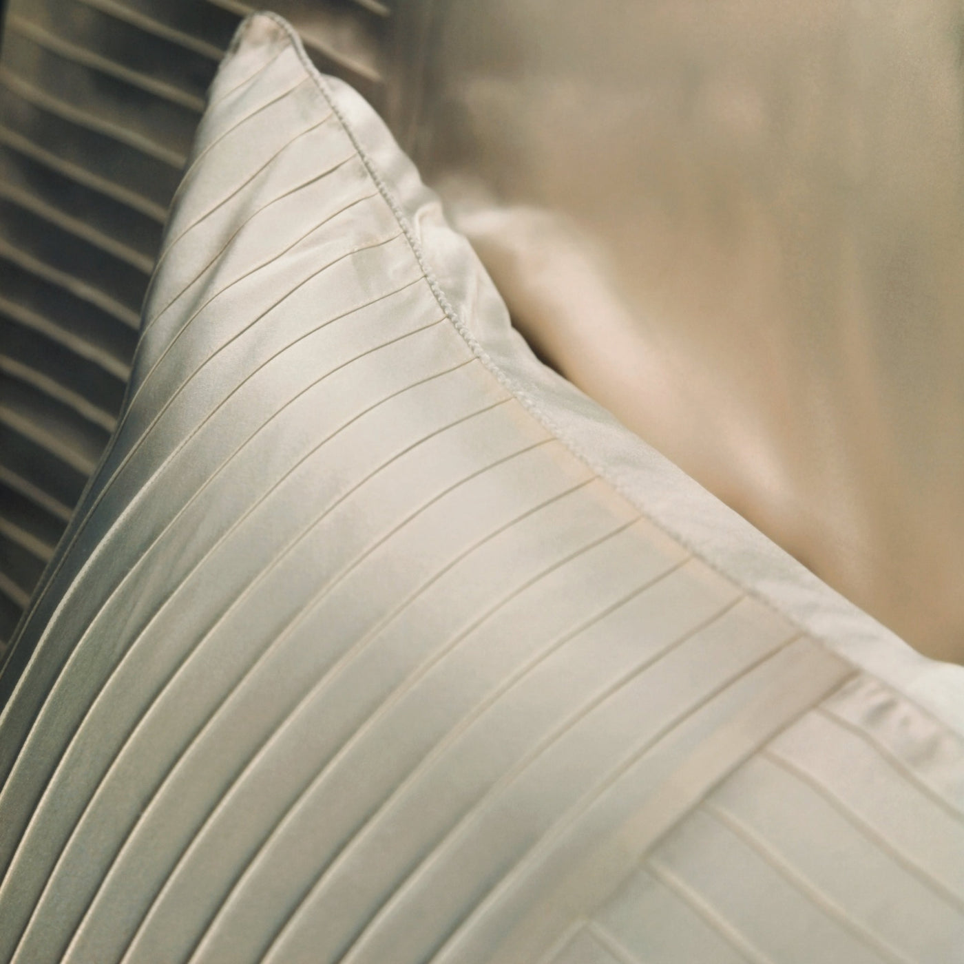 French Pleat Silk Shams