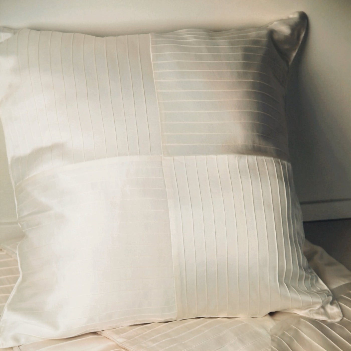 French Pleat Silk Shams