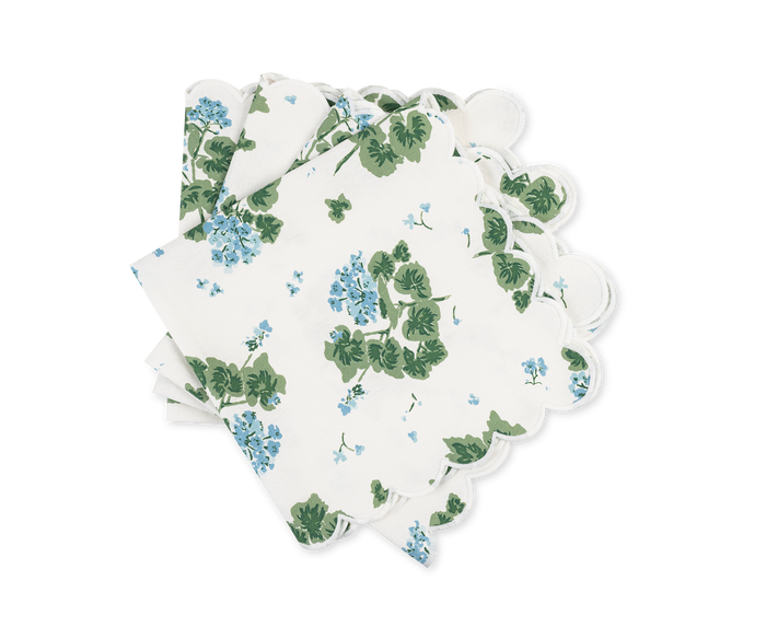 Photo of the Geranium Linen | Dinner Napkin Set ensemble.