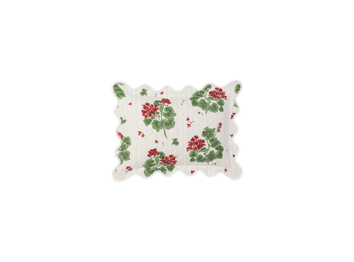 Photo of the Geranium | Quilted Sham ensemble.