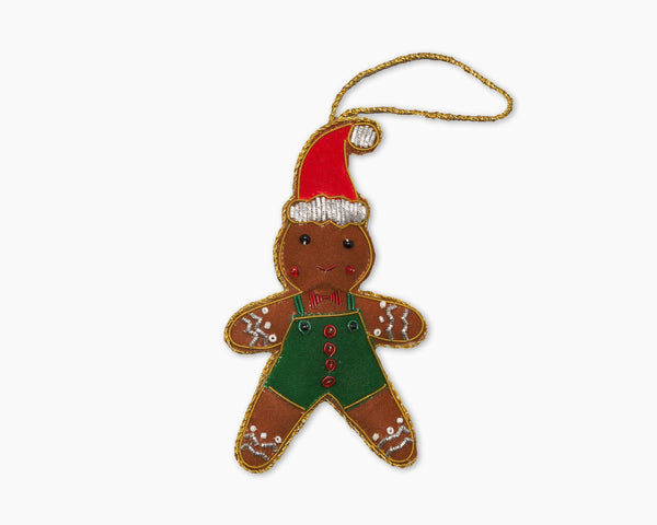 Photo of the Gingerbread Man Ornament ensemble.