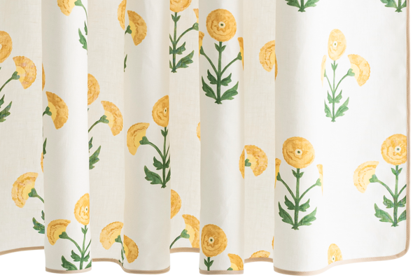 Photo of the Gisele Shower Curtain ensemble.