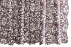 Photo of the Granada Linen Shower Curtain ensemble.