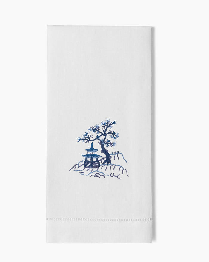 Photo of the Canton Blue Hand Towel ensemble.