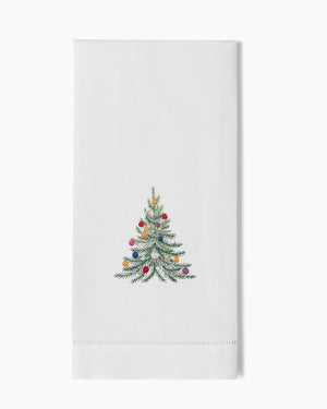 Photo of the Holiday Tree Hand Towel ensemble.