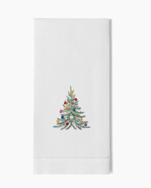 Photo of the Holiday Tree Hand Towel ensemble.