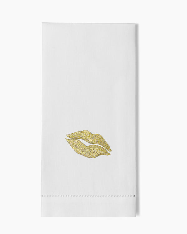 Photo of the Kiss Gold Hand Towel ensemble.