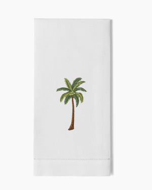Photo of the Palm Tree Modern Hand Towel ensemble.