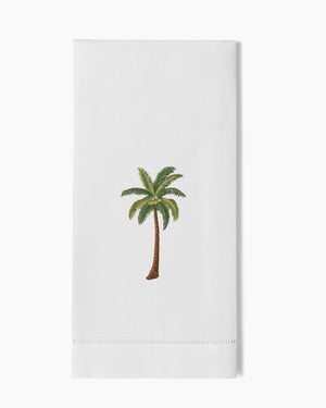 Photo of the Palm Tree Modern Hand Towel ensemble.