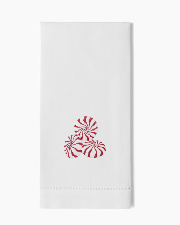 Photo of the Peppermint Candies Hand Towel ensemble.