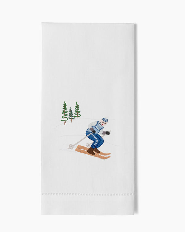 Photo of the Skier Jack Hand Towel ensemble.